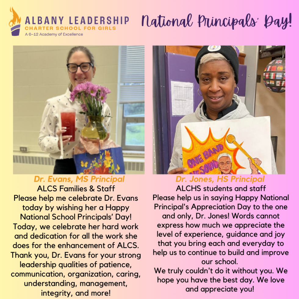 National Principals' Day! Albany Leadership